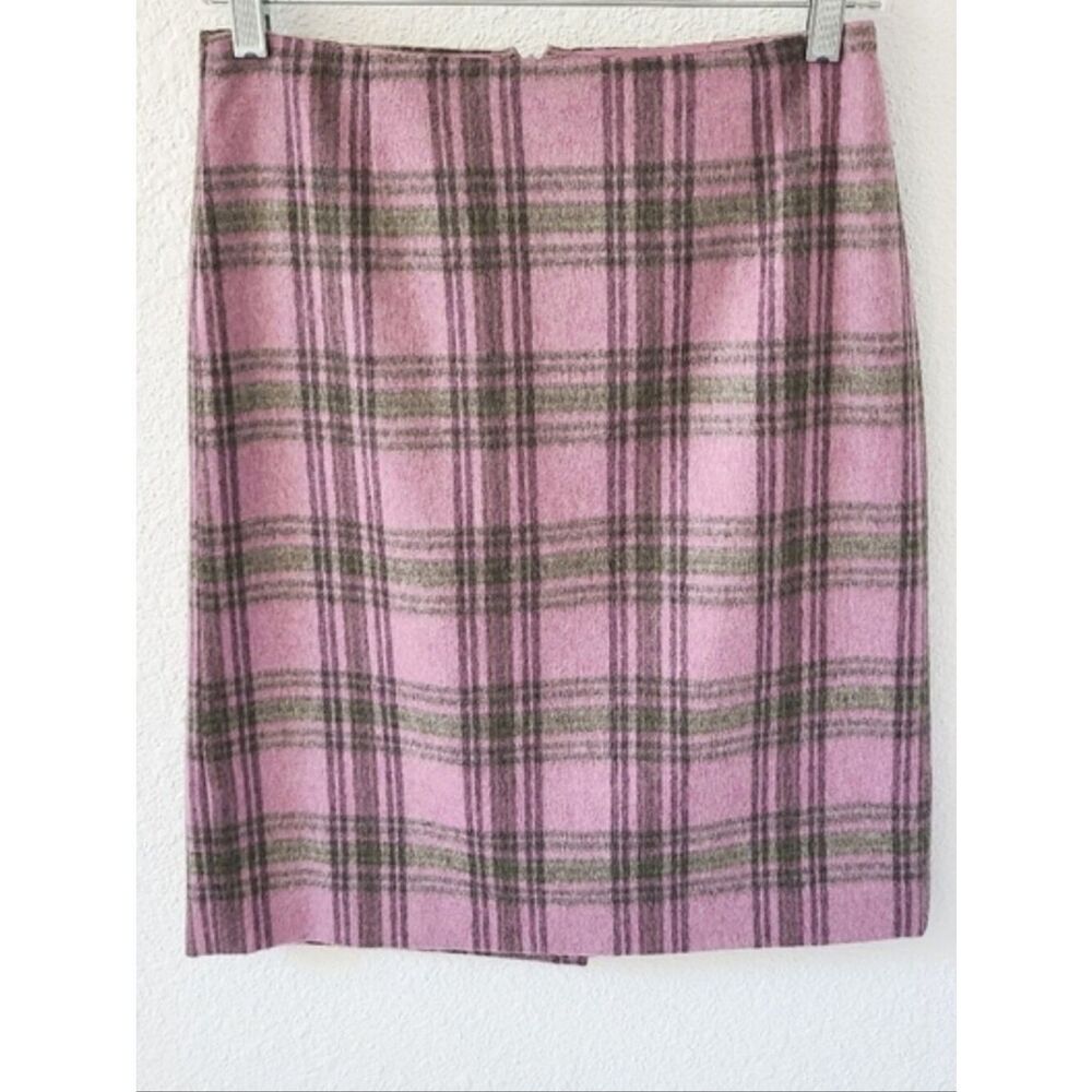 Loft Sz 8 pretty lavender striped wool skirt